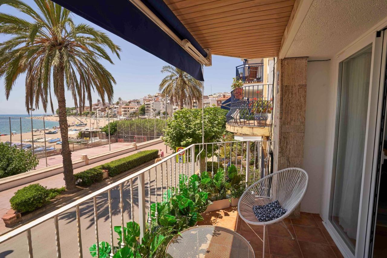 Apartamento Primera Linea De Mar Con Espectaculares Vistas Apartman Sant Pol de Mar Kültér fotó