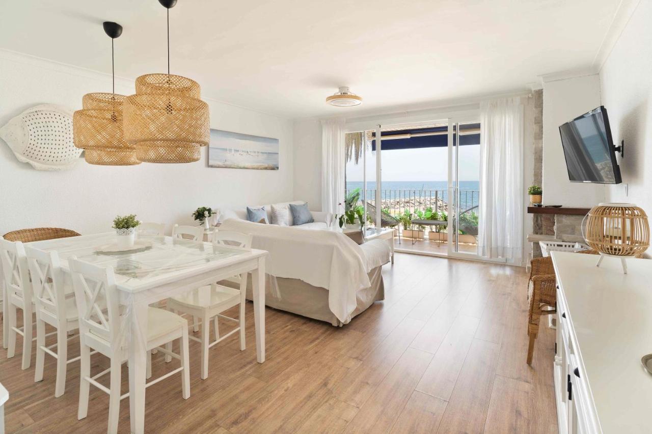 Apartamento Primera Linea De Mar Con Espectaculares Vistas Apartman Sant Pol de Mar Kültér fotó