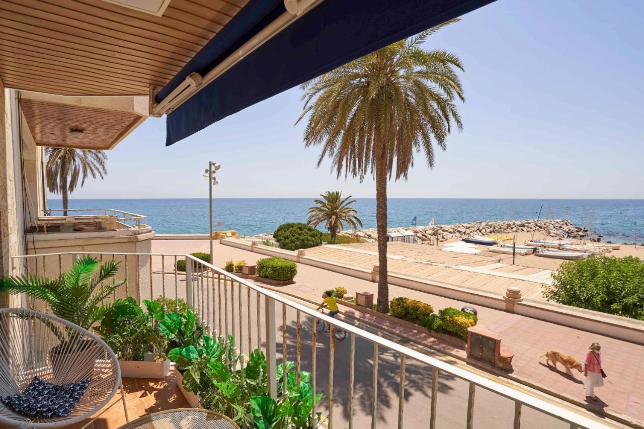 Apartamento Primera Linea De Mar Con Espectaculares Vistas Apartman Sant Pol de Mar Kültér fotó
