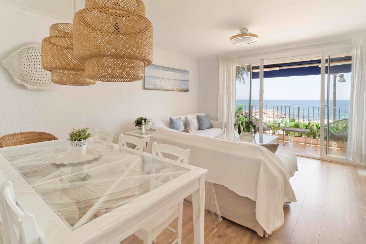 Apartamento Primera Linea De Mar Con Espectaculares Vistas Apartman Sant Pol de Mar Kültér fotó
